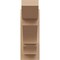 Ekena Millwork 6-in W x 16-in D x 16-in H Balboa Slat Rough Cedar Woodgrain TimberThane Outlooker, Primed Tan OUTUR060X16X16BOA24RCPR - alternate 6